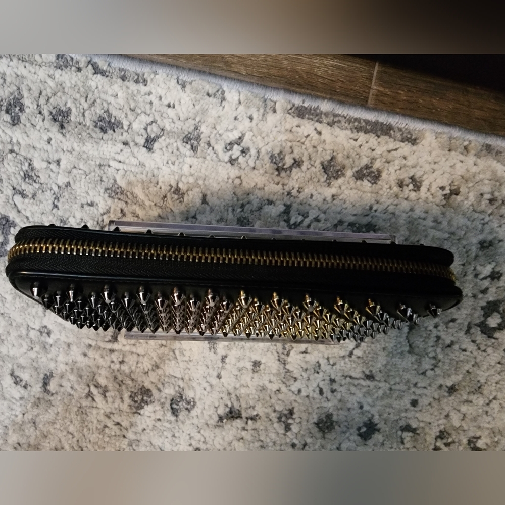 *SOLD* Christian Louboutin Panettone Spike Leather Wallet - Picture 6 of 14